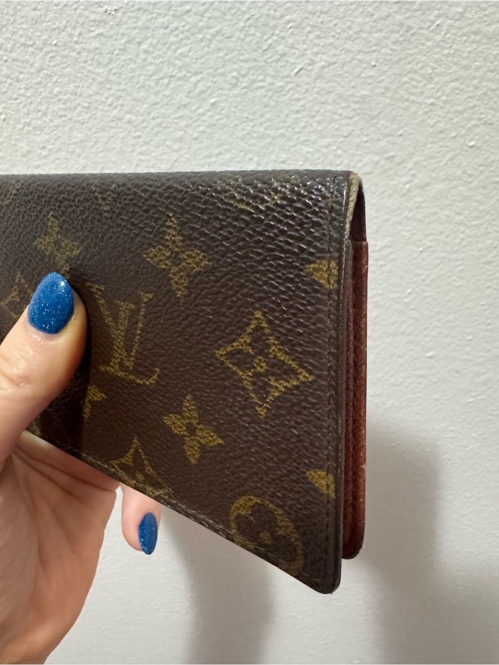 Louis Vuitton Monogram Double Photo ID Wallet Card Holder Vintage Authentic - Picture 3 of 3